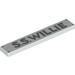 LEGO Tile 1 x 6 with &quot;S.S. Willie&quot; (6636)