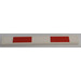 LEGO Tile 1 x 8 with Red Bars Sticker (4162)