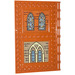 LEGO Tile 10 x 16 with Studs on Edges with Hogwarts Shield with Leaded Windows Sticker (69934)