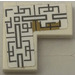 LEGO Tile 2 x 2 Corner with Asian Geometric Design 3 Sticker (14719)