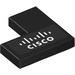 LEGO Tegel 2 x 2 Hoek met Cisco logo (Links) Sticker (14719)