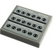 LEGO Fliese 2 x 2 Invertiert mit Buttons Aufkleber (11203)