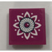LEGO Tile 2 x 2 Inverted with flower with swirl middle Sticker (11203)