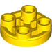 LEGO Tegel 2 x 2 Ronde Omgekeerd met Bananas Super Mario Scanner Code (3567 / 104923)