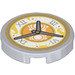 LEGO Tegel 2 x 2 Rond met Analogue Clock Sticker met noppenhouder aan de onderzijde (14769)