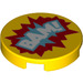 LEGO Tile 2 x 2 Round with &#039;BAM!&#039; with Bottom Stud Holder (14769)