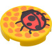 LEGO Tile 2 x 2 Round with Ladybird with &quot;X&quot; Bottom (4150 / 44729)
