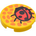 LEGO Tuile 2 x 2 Rond avec Ladybird avec fond en &quot;X&quot; (4150 / 44729)