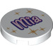 LEGO Tile 2 x 2 Round with &quot;Mia&quot; and Stars with &quot;X&quot; Bottom (4150 / 10214)