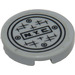 LEGO Tegel 2 x 2 Rond met &#039;N.Y.C.&#039; en Manhole Cover Sticker met noppenhouder aan de onderzijde (14769)