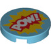 LEGO Plana 2 x 2 Circular con &#039;POW!&#039; con sujeción de espiga inferior (14769 / 29378)