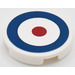 LEGO Tile 2 x 2 Round with Roundel Sticker with &quot;X&quot; Bottom (4150)