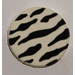LEGO Tile 2 x 2 Round with Zebra Stripes with &quot;X&quot; Bottom (4150)