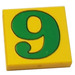 LEGO Tile 2 x 2 with "9" with Groove (3068)