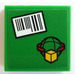 LEGO Tile 2 x 2 with Barcode and Cargo Logo Sticker with Groove (3068)