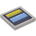 LEGO Tile 2 x 2 with Keyboard and Readout Sticker with Groove (3068)