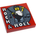 LEGO Fliese 2 x 2 mit Felsen und Roll Muster mit Nut (3068 / 37185)