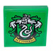 LEGO Tile 2 x 2 with Slytherin Coat of Arms Sticker with Groove (3068)