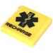 LEGO Tile 2 x 2 with Star of Life / Recharge Sticker with Groove (3068)