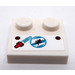 LEGO Tegel 2 x 2 met Noppen aan Rand met Pipette en Insect in Water Drop Sticker (33909)