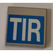 LEGO Tile 2 x 2 with &#039;TIR&#039; Sticker with Groove (3068)