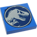 LEGO Tile 2 x 2 with Tyrannosaurus Rex with Groove (3068 / 37848)