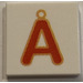 LEGO Tile 2 x 2 with &quot;Å&quot; with Groove (3068)