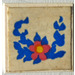 LEGO Tile 2 x 2 without Groove with Flower with Blue Leaves Sticker without Groove