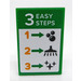 LEGO Dlaždice 2 x 3 s &#039;3 EASY STEPS&#039; Samolepka (26603)