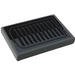LEGO Tile 2 x 3 with Black and Dark Stone Gray Vents Sticker (26603)