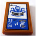 LEGO Tile 2 x 3 with Black &#039;SQUIDS&#039; and Blue Decoration Sticker (26603)