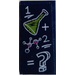 LEGO Tile 2 x 4 with '1 Erlenmeyer Flask Plus 2 Molecules Equals Question Mark' Sticker (87079)