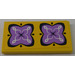 LEGO Tile 2 x 4 with 2 Lavender Cushions Sticker (87079)