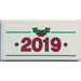 LEGO Tile 2 x 4 with 2019 Sticker (87079)