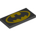 LEGO Fliese 2 x 4 mit Batman Logo (26247 / 87079)
