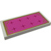 LEGO Tile 2 x 4 with Dark Pink Mattress with Magenta Buttons, Gold Border and Hearts Sticker (87079)