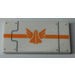 LEGO Tile 2 x 4 with Galaxy Squad Logo, Orange Stripes and Rivets Sticker (87079)