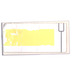 LEGO Tile 2 x 4 with Light Yellow Stripe and Gray Lining Sticker (87079)
