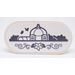 LEGO Tile 2 x 4 with Rounded Ends with Butterfly and Plant and Dome Building Sticker (66857)