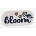 LEGO Tile 2 x 4 with Rounded Ends with Dark Blue &#039;Bloom&#039; Sticker (66857)