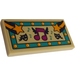LEGO Tile 2 x 4 with Sheet Music, Stars and Masks Sticker (87079)