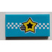 LEGO Tile 2 x 4 with Shooting Star Sticker (87079)