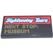 LEGO Tile 2 x 4 with Sightseeing Tours Next Stop: Museum Sticker (87079)