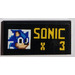 LEGO Tile 2 x 4 with &quot;Sonic x 3&quot; Sticker (87079)