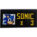 LEGO Tile 2 x 4 with "Sonic x 3" Sticker (87079)