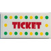 LEGO Tile 2 x 4 with Ticket Sticker (87079)