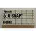 LEGO Tile 2 x 4 with &#039;TONIGHT &amp; A SNAP FIGURE&#039; Movie Poster Sticker (87079)