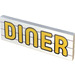 LEGO Tile 2 x 6 with DINER Sticker (69729)