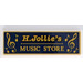 LEGO Tile 2 x 6 with Gold &#039;H. Jollie&#039;s MUSIC STORE&#039; Sticker (69729)