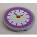 LEGO Tile 3 x 3 Round with Clock Sticker (67095)